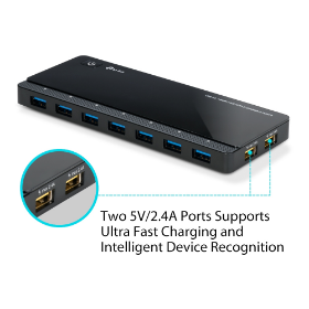 Picture of TP-Link UH720 USB 3.0 Powered 7-Port Hub with 2 Charging Ports