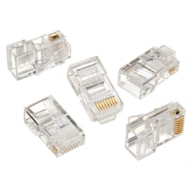 Picture of Gembird Modular RJ45 plug for solid LAN CAT5 UTP (Pack of 100) LC-8P8C-001/100