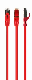 Picture of Gembird S/FTP Cat. 6A LSZH patch cord red, 0.5 m PP6A-LSZHCU-R-0.5M