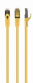 Picture of Gembird S/FTP Cat. 6A LSZH patch cord yellow, 0.5 m PP6A-LSZHCU-Y-0.5M