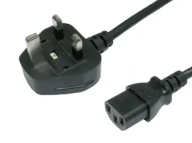 Picture of TapeCom UK 3-Pin > C13 Power Cord 1.8m   JL-49A/JL-38C