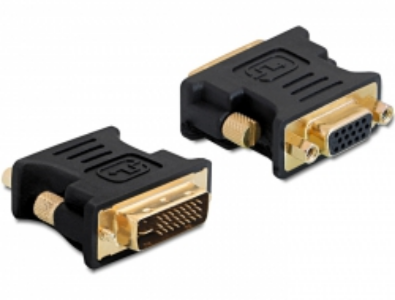 Picture of Delock 65016 24+5pin DVI-I MALE>15pin VGA FEMALE
