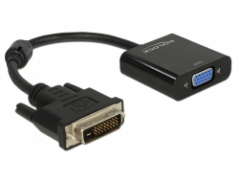 Picture of Delock 65658 DVI-D 24+1 male >VGA female  24.5cm