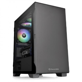 Picture of Thermaltake S100 TG  Black Micro Chasis   CA-1Q9-00S1WN-00