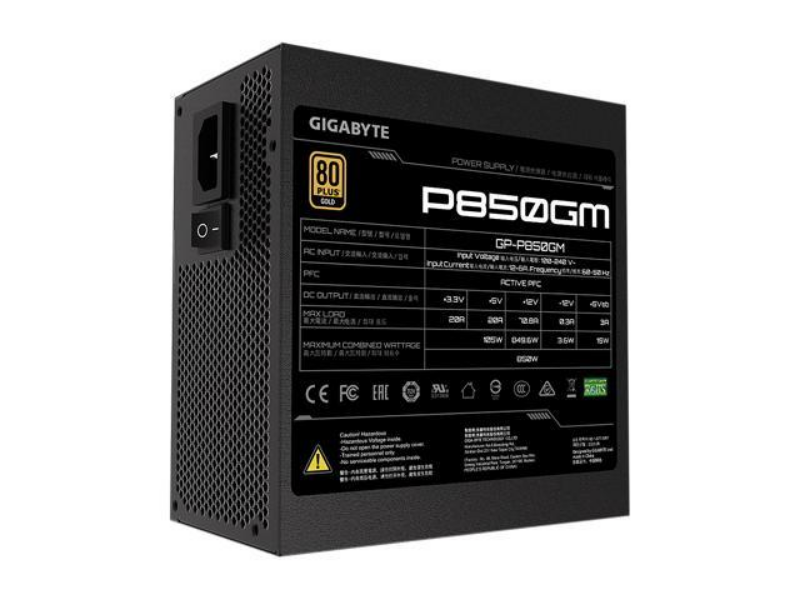 Picture of Gigabyte GP-P850GM-UK 850W PSU 120mm Modular Power Supply 80 Plus Gold