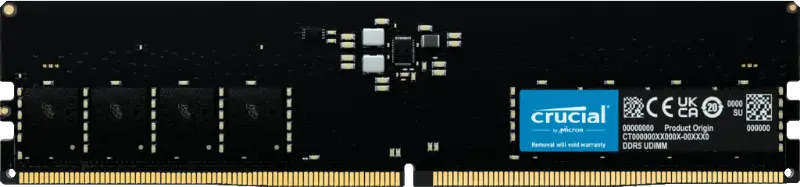 Picture of Crucial 32GB (1x32) DDR5-UDIMM CL40 CT32G48C40U5