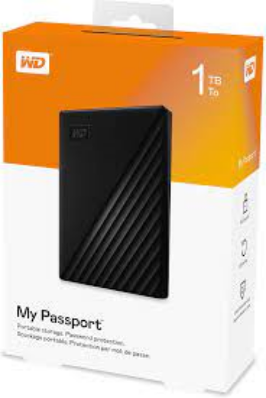 Techstore LTD. WD MyPassport 1TB Portable Hard Drive WDBYVG0010BBK-WESN