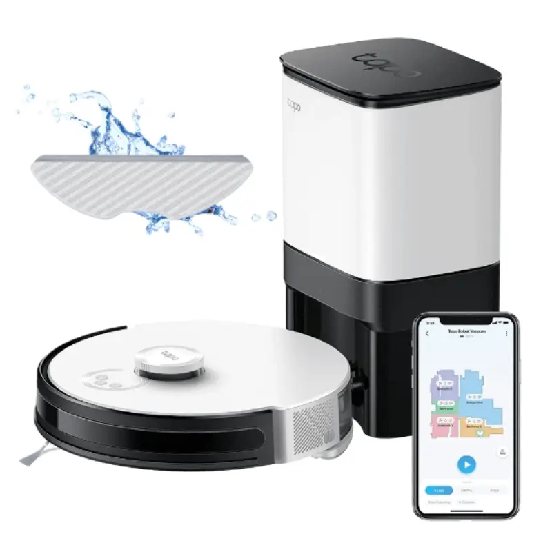 Picture of TP-Link Tapo RV30 Max Plus LiDAR + Gyro Robot Vacuum & Smart Auto-Empty Dock 5300Pa