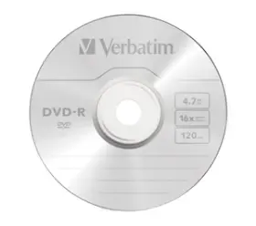 Picture of Verbatim DVD-R 16x Branded 15 cello pack box of 24