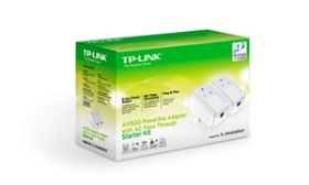 Picture of TP-Link TL-PA4010P KIT AV600 Passthrough Powerline Starter Kit