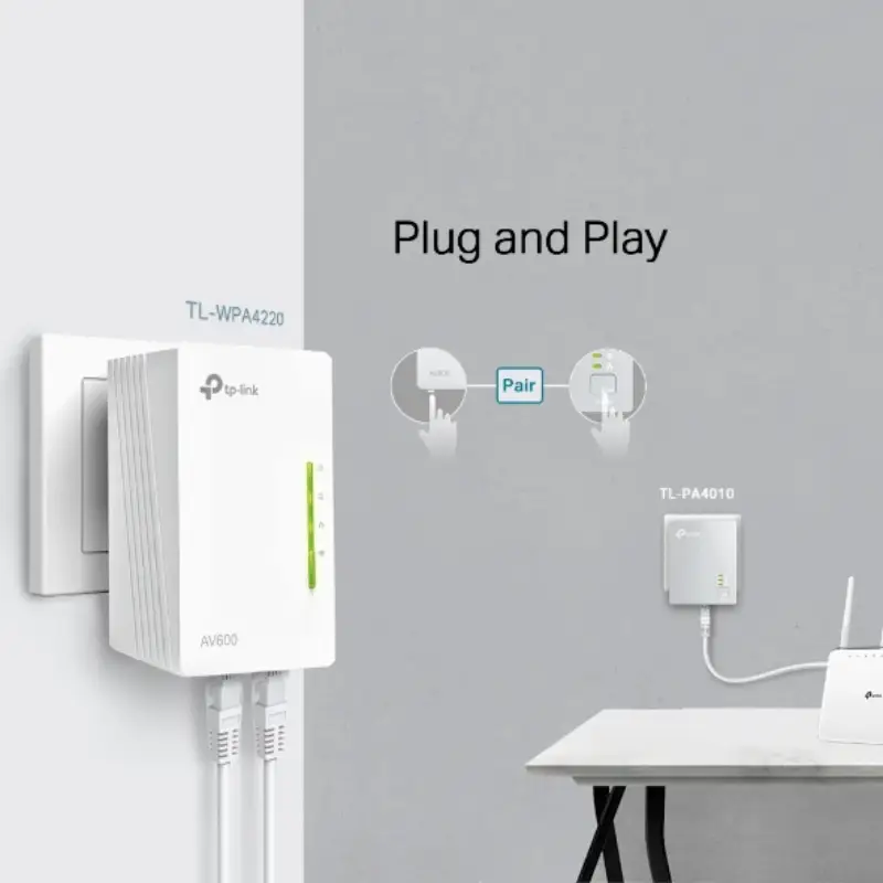 Picture of TP-Link TL-WPA4220 TKIT (UK) Powerline Wi-Fi 3-Pack KIT