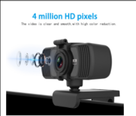 Picture of TapeCom 1440P 2K Resolution WebCam with  Mic and User Protection PC-C6 CE