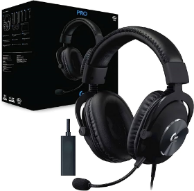 Picture of Logitech G PRO X Wired Gaming Headset Blue Mic - Black USB DAC