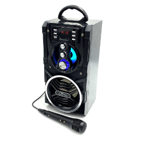 Picture of Mediatech PARTYBOX MT3150 Bluetooth Stereo with built-in woofer, karaoke, FM radio, MP3, 800W Black