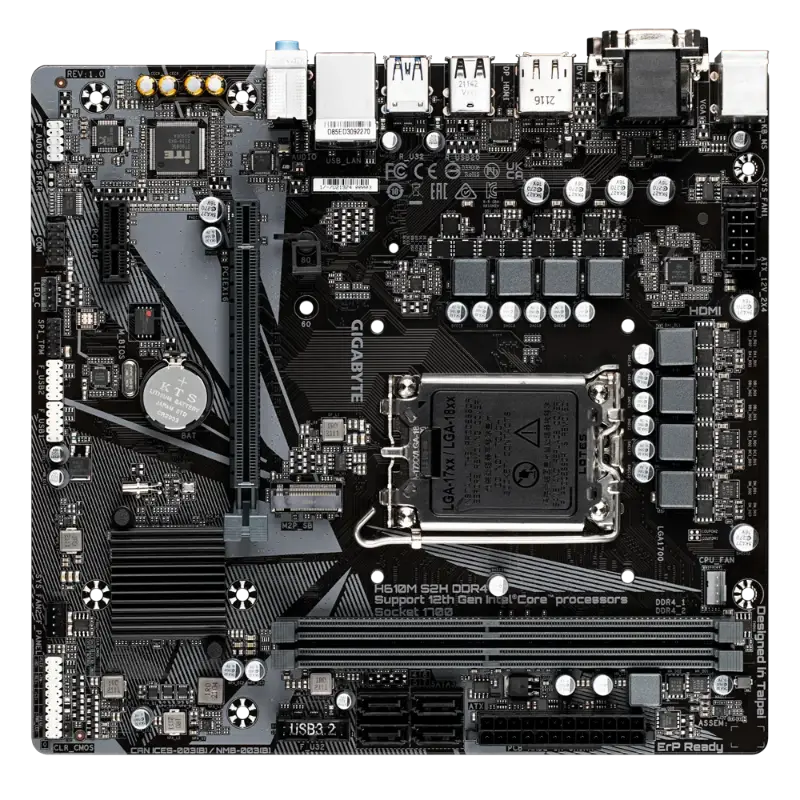 Picture of Gigabyte H610M S2H V2 DDR5 G10 Motherboard