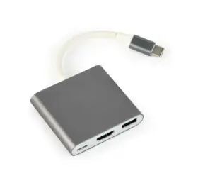 Picture of Gembird USB-C multi adapter, Space Grey A-CM-HDMIF-02-SG Type C