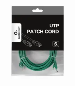 Picture of Gembird S/FTP Cat. 6A LSZH patch cord green, 1 m PP6A-LSZHCU-G-1M