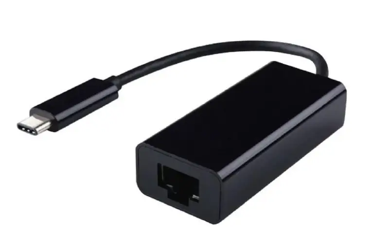 Picture of Gembird USB-C Male Gigabit Network adapter black A-CM-LAN-01 Type C