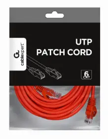 Picture of Gembird CAT6 UTP Patch cord 5m Red PP6U-5M/R