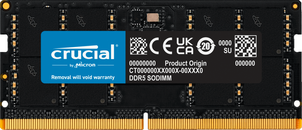 Techstore Crucial 32GB(1x32) CL40 4800 DDR5 SODIMM CT32G48C40S5