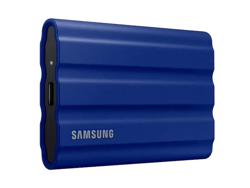 Picture of Samsung 1TB Portable T7 NVME Shield USB 3.2 Gen2 Blue External Drive