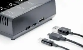 Picture of Gembird Ni-MH + Li-ion Fast Battery Charger Black BC-USB-02