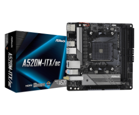 Picture of ASRock A520M-ITX/ac Socket AM4 Micro ATX Motherboard 90-MXBDG0-A0UAYZ