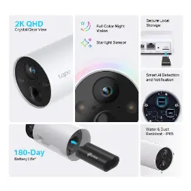 Picture of TP-Link Tapo C420S1 Wire-Free Security Camera, Battery Camera System