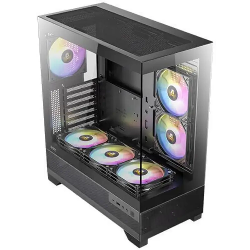 Picture of Antec CX700 ARGB Mid-Tower 270° View + 3x120mm ARGB Fans Gaming PC Case Black