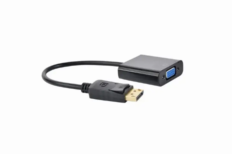 Picture of Gembird Display Port to VGA adapter cable black A-DPM-VGAF-02