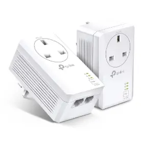 Picture of TP-Link TL-PA7027P KIT(UK) AV1000 2-Port Gigabit Passthrough Powerline Starter Kit
