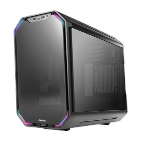 Picture of Antec Dark Cube Mini Tower Gaming Case with Tempered Glass and Mesh Front Black