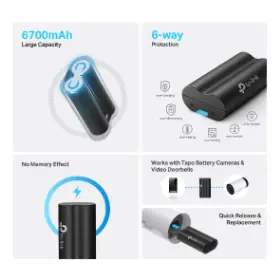 Picture of TP-Link Tapo A100 3.6V 6700mAh Battery Pack