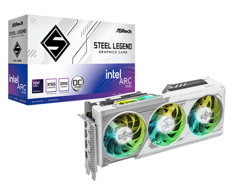 Picture of ASRock    B580 SL 12GO   Intel Arc B580  Steel Legend 12GB OC