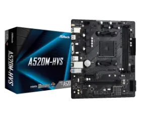 Picture of ASRock A520M-HVS AMD AM4 A520/2DDR4/4SATA3
