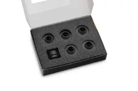 Picture of EKWB EK-Quantum Torque 6-Pack HDC 16 - Black EK-TORQUE-6PK-HDC-16-BK