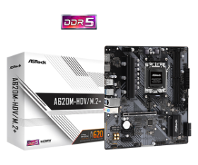 Picture of ASROCK  A620M-HDV/M.2+ AMD AM5 A620/2DDR5