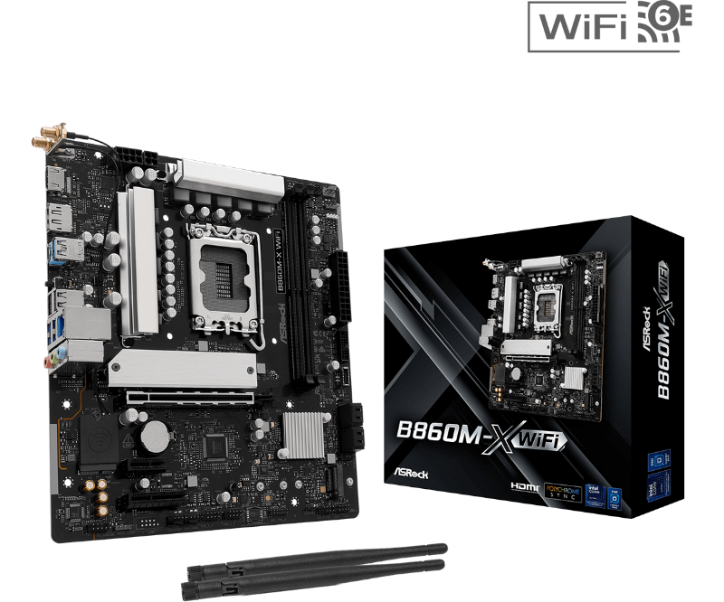 Picture of ASROCK  B860M-X WIFI    INTEL B860/2DDR5/WIFI