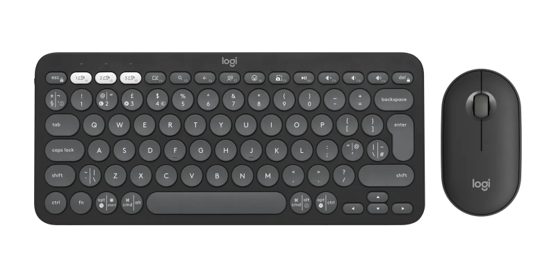 Picture of Logitech Pebble 2 Combo  US QWERTY-Layout, Grafite