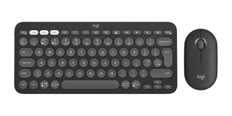 Picture of Logitech Pebble 2 Combo w/less US QWERTY-Layout, Grafite