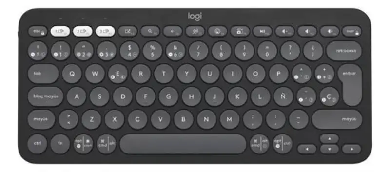 Picture of Logitech Pebble 2 Combo w/less US QWERTY-Layout, Grafite