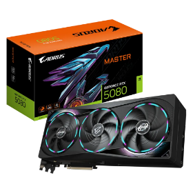 Picture of Gigabyte GeForce RTX 5080 Aorus Master 16GB GDDR7 Graphics Card GV-N5080AORUS M-16GD