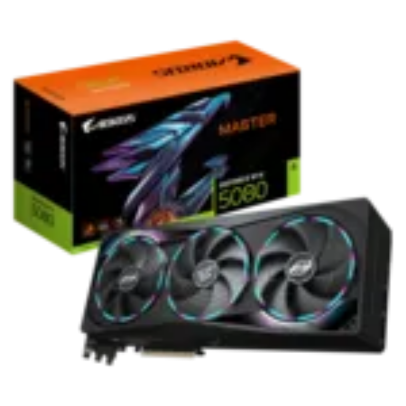 Picture of Gigabyte GeForce RTX 5080 Aorus Master 16GB GDDR7 Graphics Card GV-N5080AORUS M-16GD