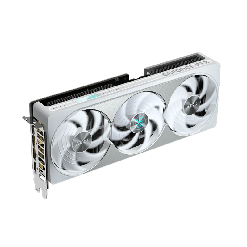 Picture of Gigabyte GeForce RTX 5080 Aero OC SFF 16GB GDDR7 Graphics Card White GV-N5080AERO OC-16GD
