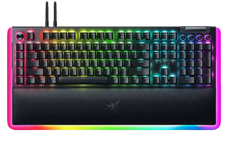 Picture of Razer BlackWidow V4 Pro Gaming Keyboard Black - Green Switch RZ03-04680100-R3M1