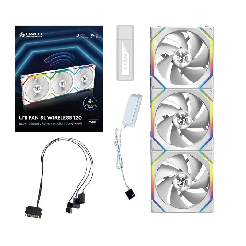 Picture of Lian Li Uni FAN SL Wireless 120 3-Pack White