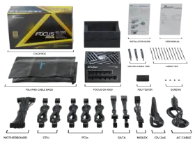 Picture of Seasonic FOCUS GX-1000 Black (ATX 3)   GOLD + SRP-FGX102-A5A32SF
