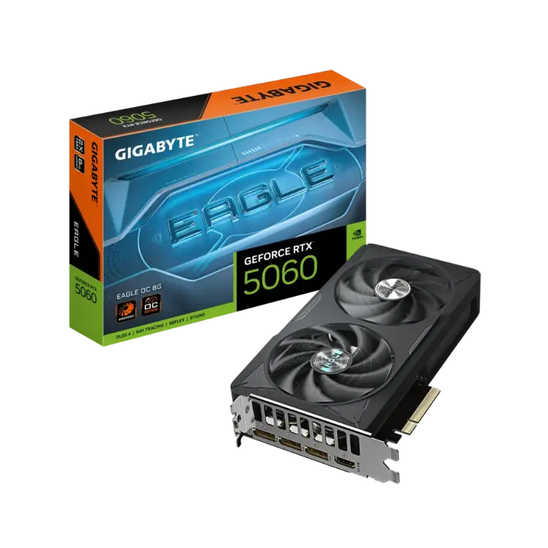 Picture of Gigabyte GeForce RTX™ 5060 Eagle  OC 8GB GDDR7  Graphic Card GV-N5060EAGLE OC-8GD 1.0