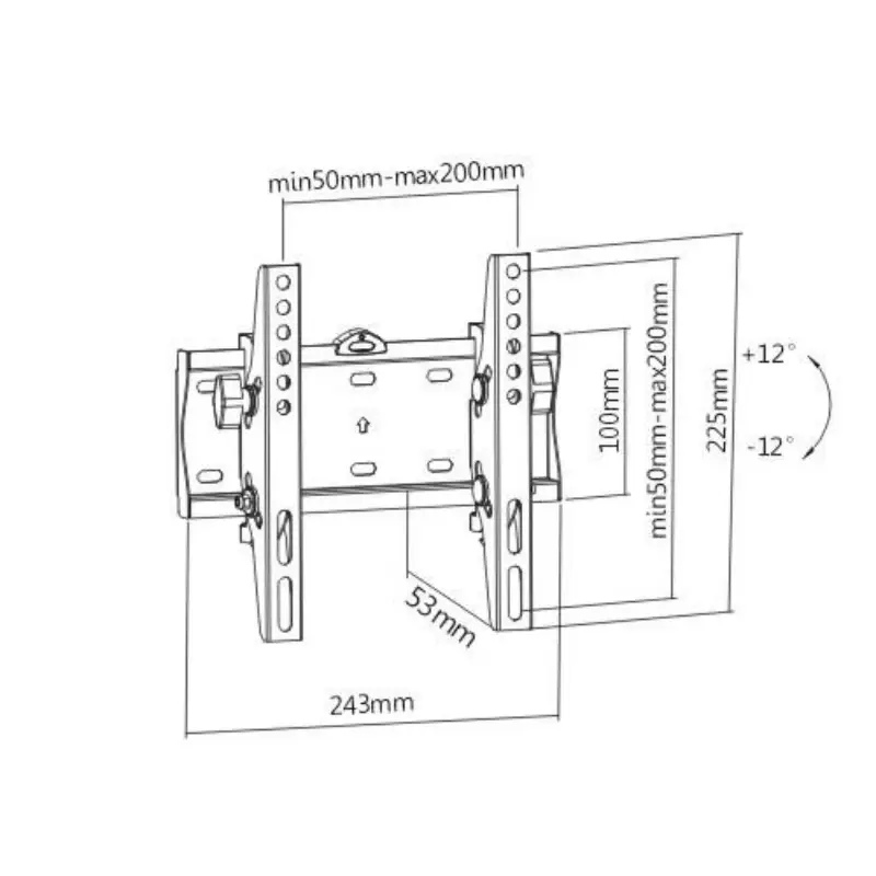 Picture of Gembird TV wall mount (tilt), 23”-42”  WM-42T-02