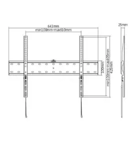 Picture of Gembird TV wall mount (fixed) 37”-70” up to 40KG  WM-70F-01